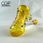 Ginny Snodgrass Fumed UV Peacock Hammer Pipe